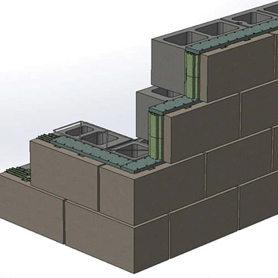 insulated concrete unit masonry for basement wall